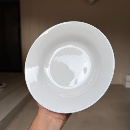Leftover 7 inch Deep Gravy Plate ( Glossy White )