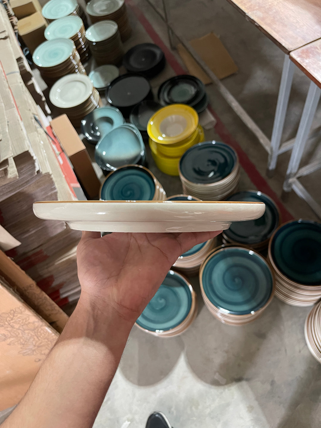 Leftover 10 inch Lite Classic Plate ( Peacock Green Colorline)