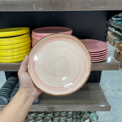 Leftover 8 inch Classic Plate ( Pink Colorline )