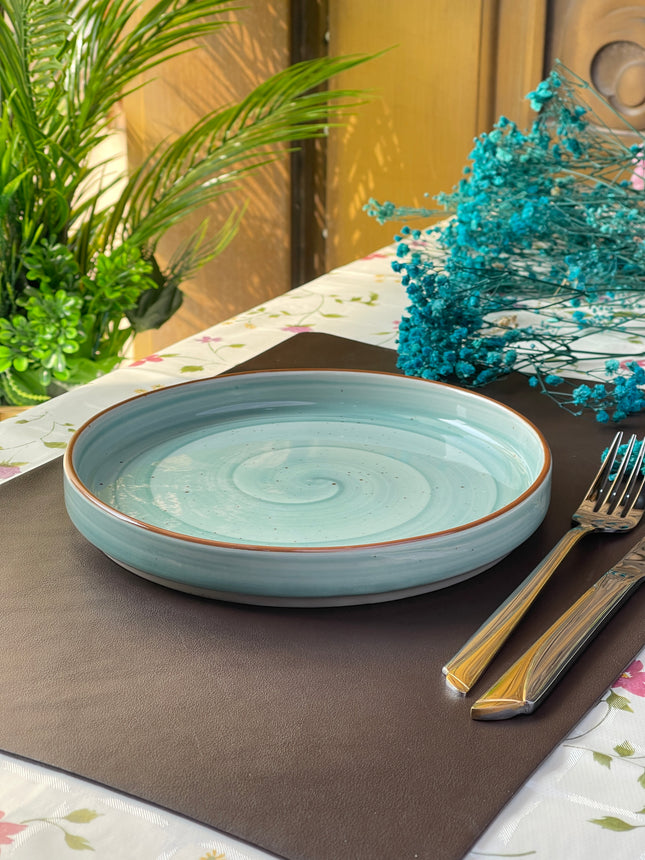 8 inch Classic Plate ( Teal Colorline )