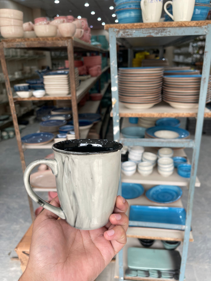 Leftover 005 Mug ( Black Marble ) ( 350 ml )