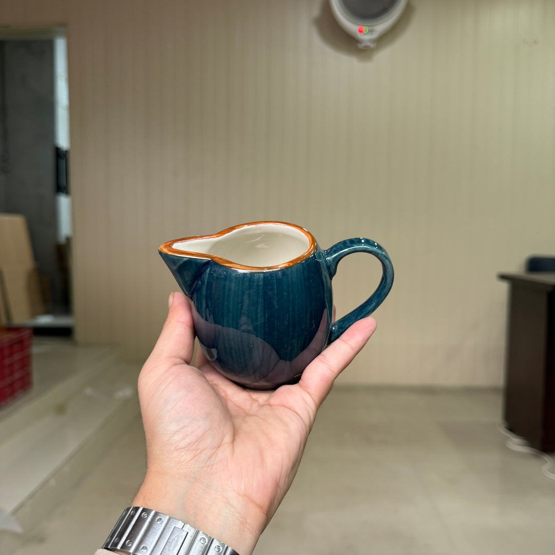 Leftover Large Creamer ( Peacock Green Colorline )