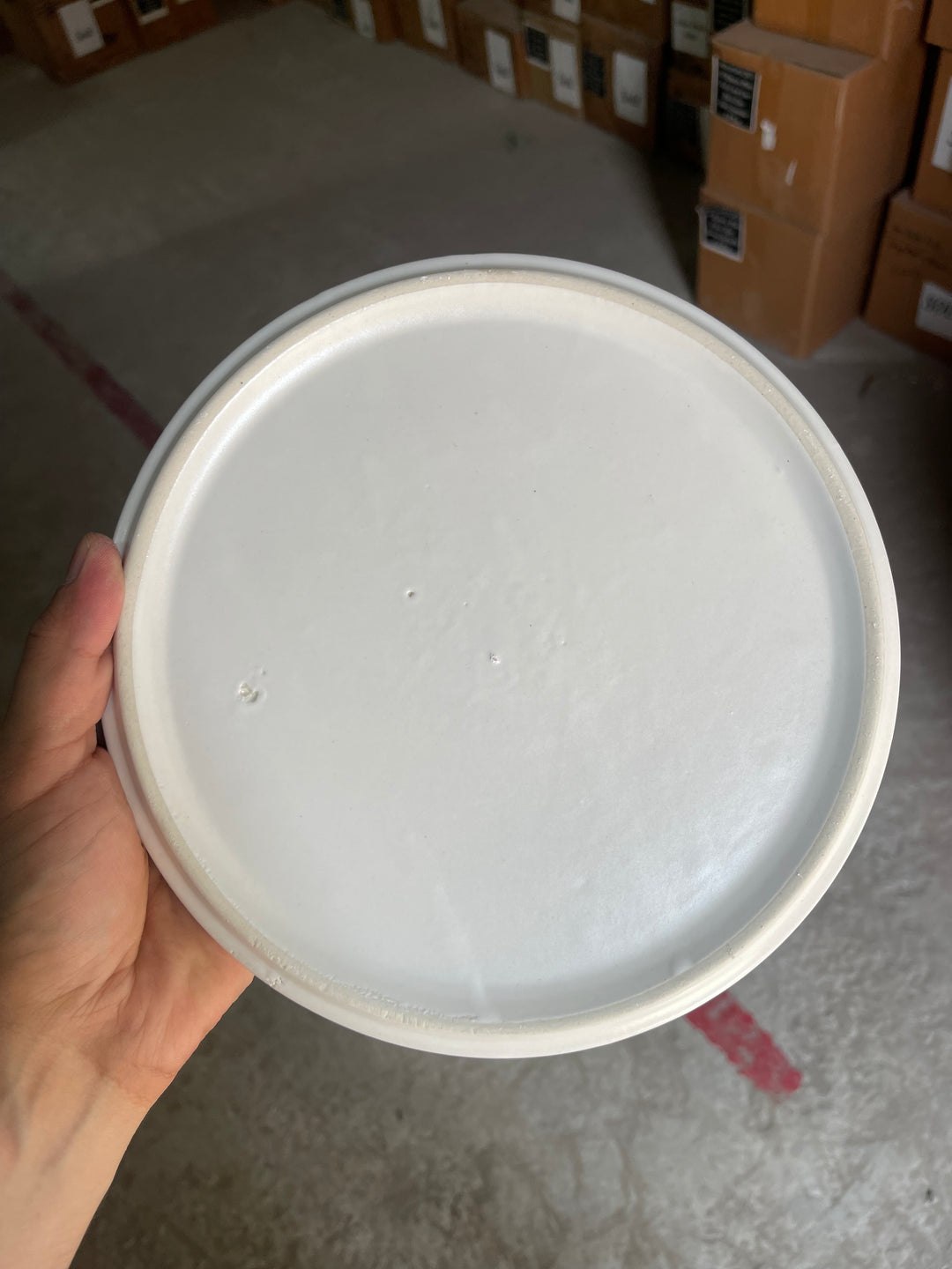 Leftover 8 inch Classic Plate ( Snow Onyx )