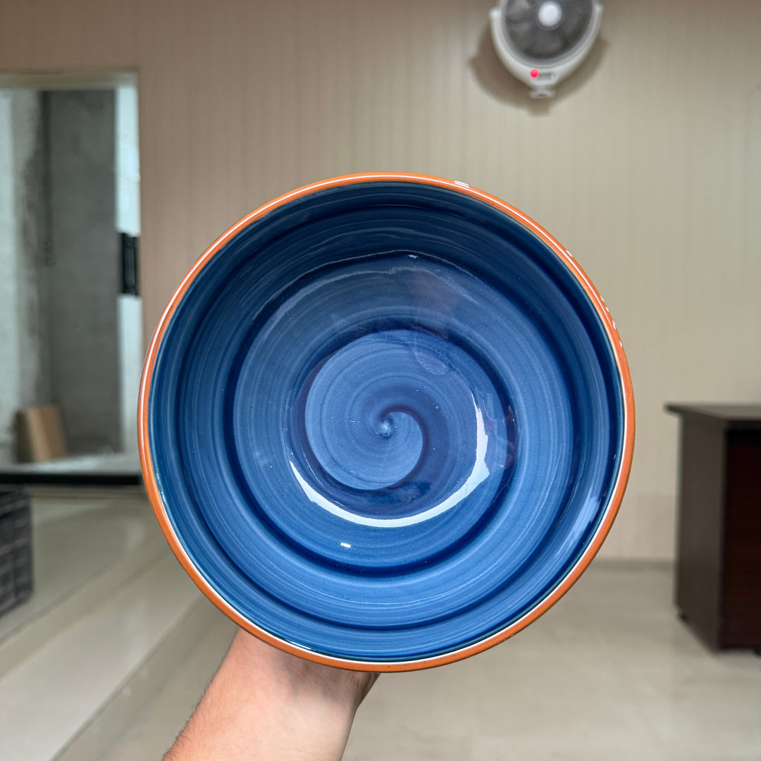 Leftover 7 inch Round Bowl ( Indigo )