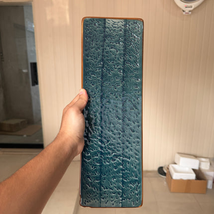 Leftover 15.5" x 6" Flat Rectangular Slab ( Peacock Green Colorline )