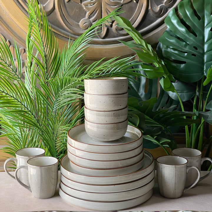 4-Person 16-Piece Breakfast Set ( Ash )
