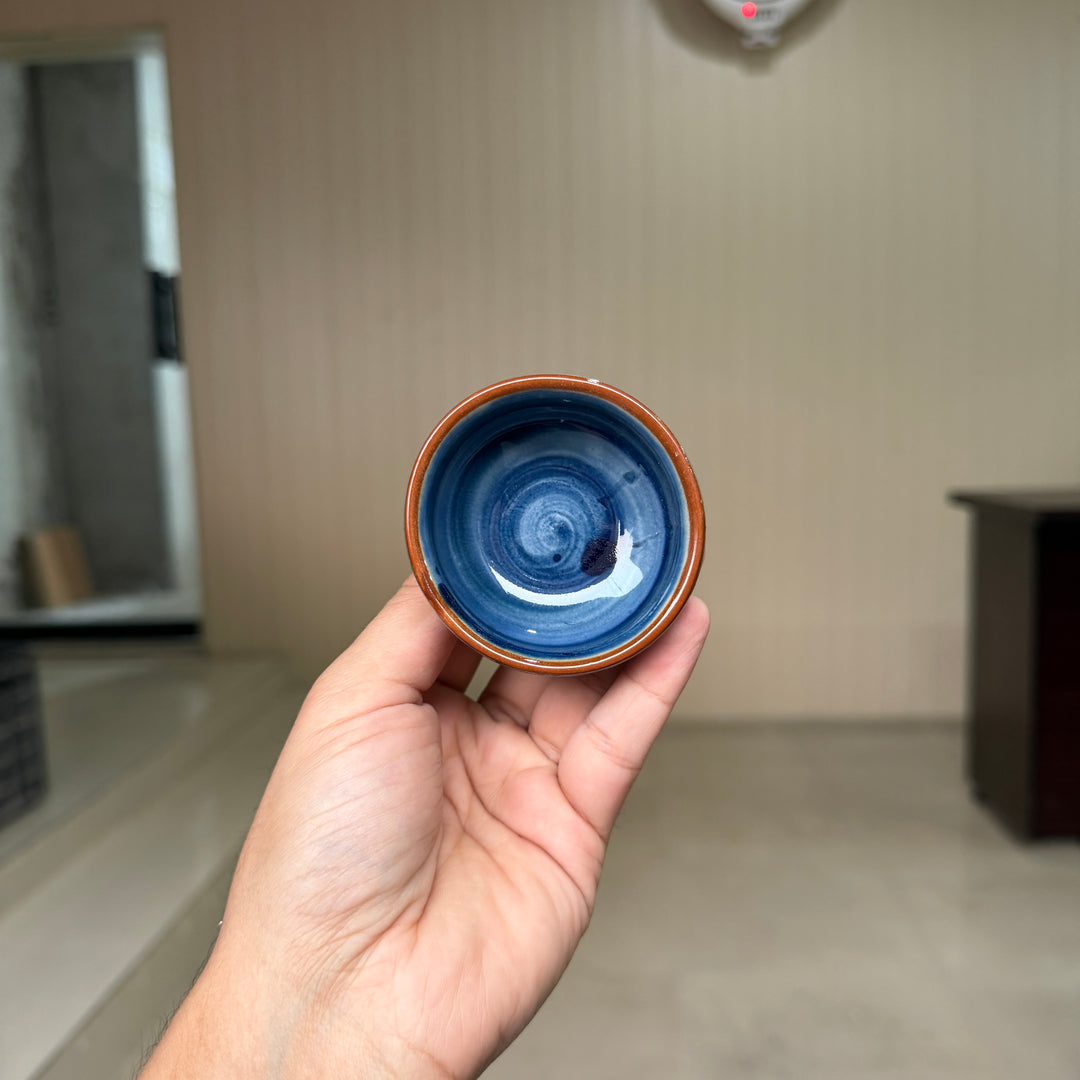 Leftover Round Sauce Ramekin Small ( Indigo ) ( Set of 3 )
