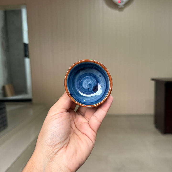 Leftover Round Sauce Ramekin Small ( Indigo ) ( Set of 3 )