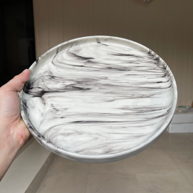 Leftover 10 inch Classic Plate ( Black Marble )