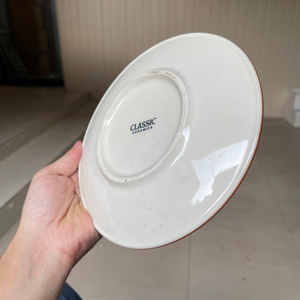 Leftover 7.5 inch Spiral Plate ( Grey colorline )
