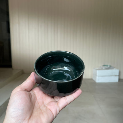 Leftover 4 inch soup Bowl ( Glossy Black )