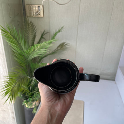 Leftover RK Milk Pot ( Textured Black Matte ) ( 220 ml )