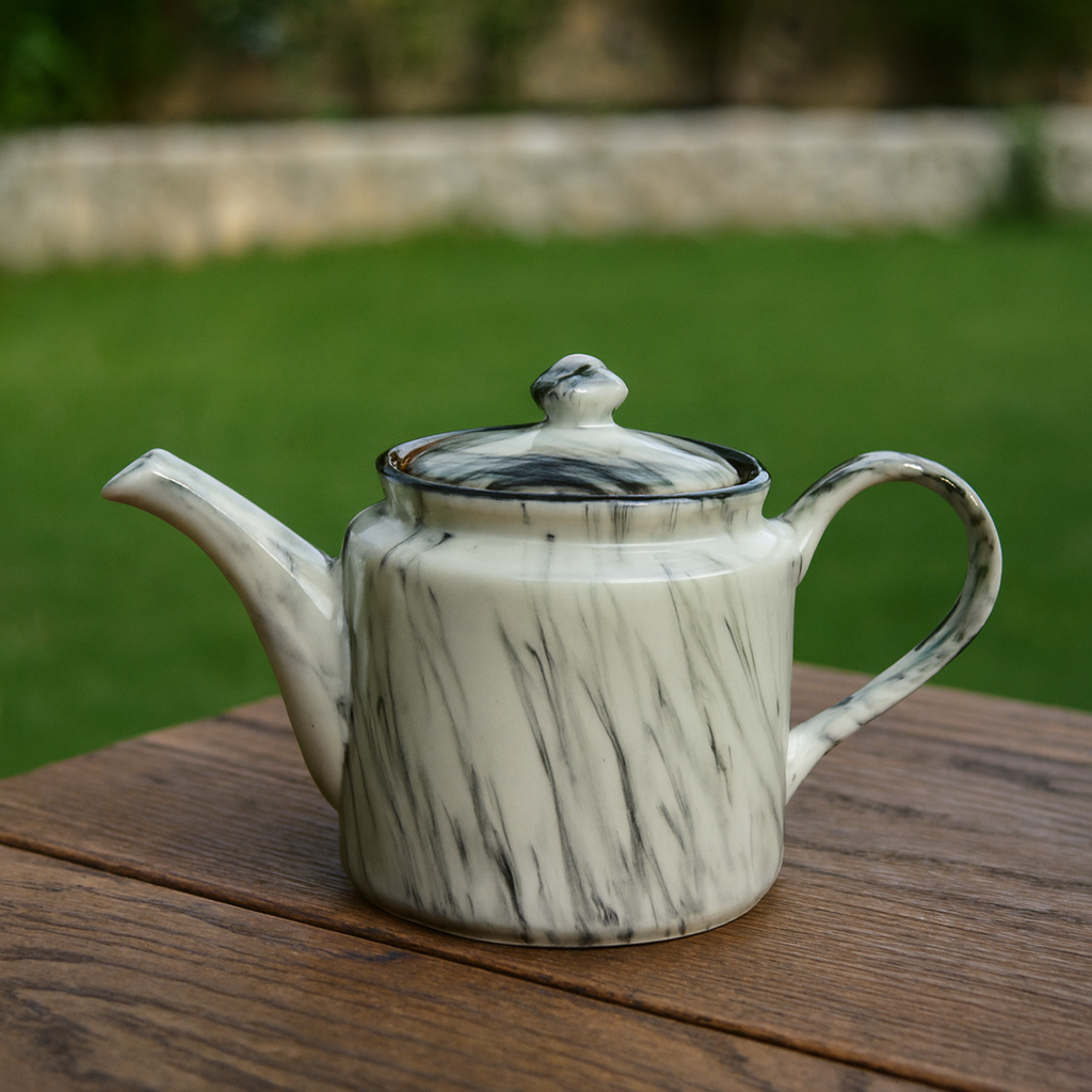 RK Tea Pot ( Black Marble ) ( 1000 ml )