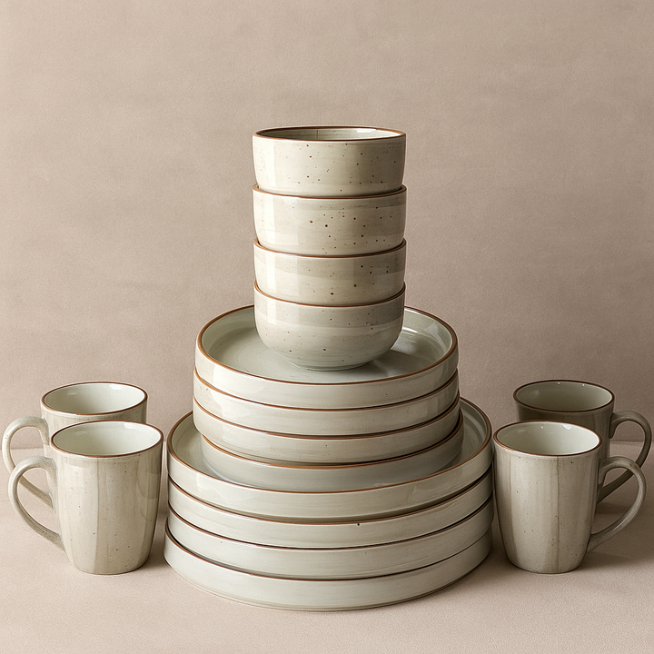 4-Person 16-Piece Breakfast Set ( Ash )