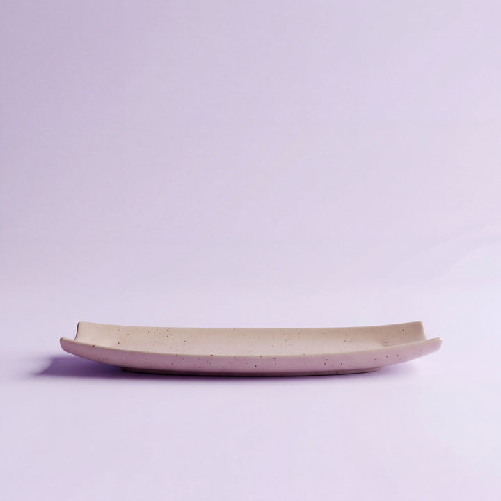 Curved Sushi Platter 14"x4" ( Old Rose Matte )