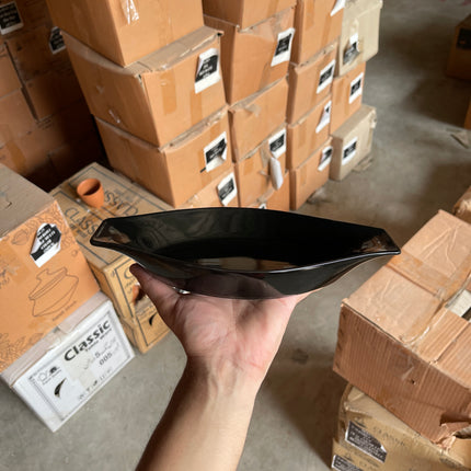 Leftover Pasta dish large 10.2"x 5.5" ( Textured Black Matte )