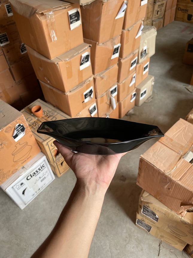 Leftover Pasta dish large 10.2"x 5.5" ( Textured Black Matte )