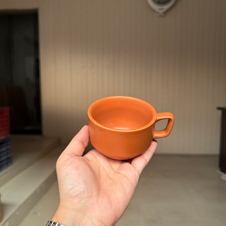 Leftover NH Cup ( Terracotta Matte ) ( 200 ml ) ( Set of 6 )