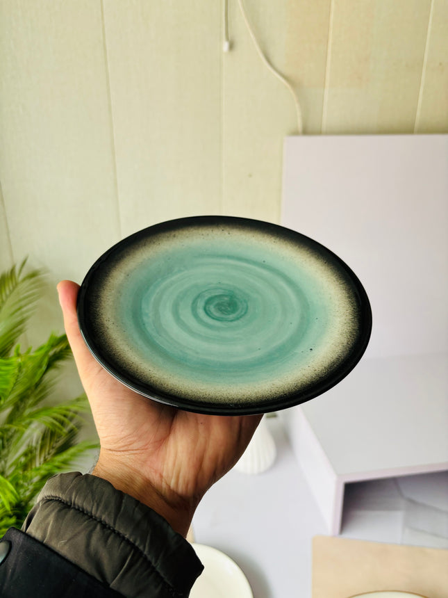 Leftover 7.5 inch Spiral Plate ( Abyss Teal )