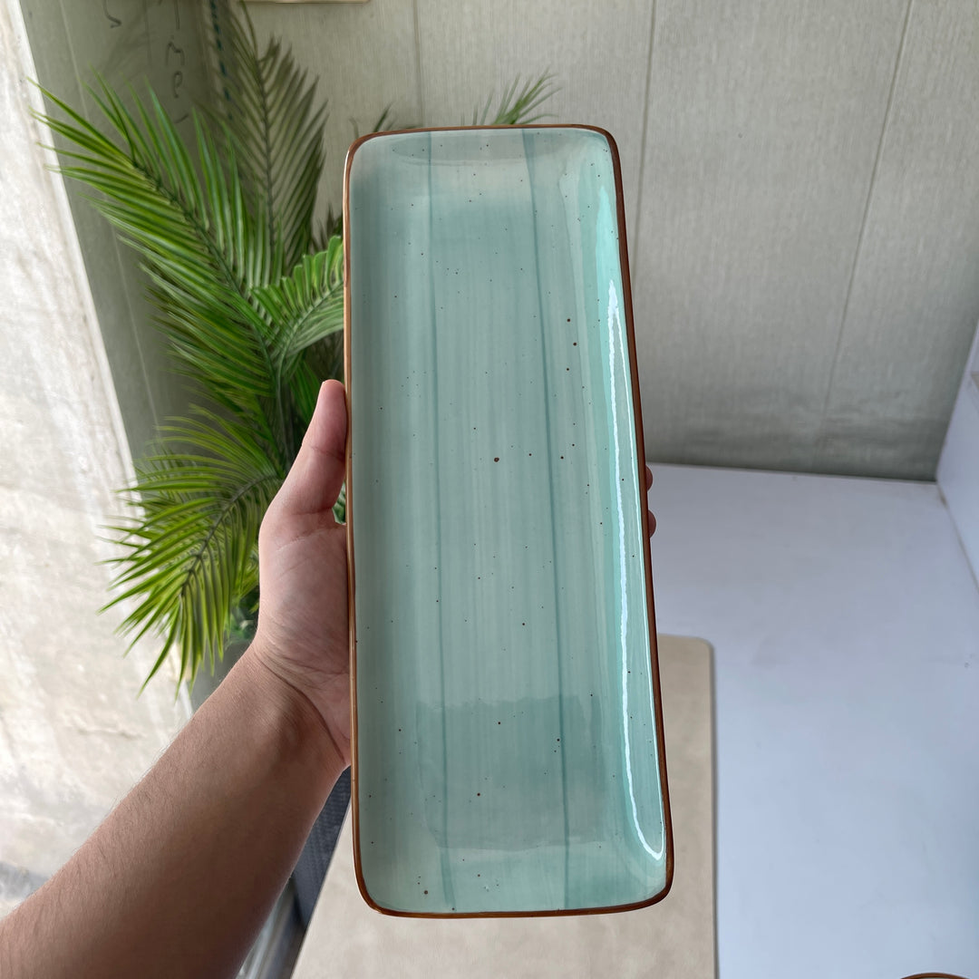 Leftover 12"x4.5" Rectangular Platter ( Breeze )