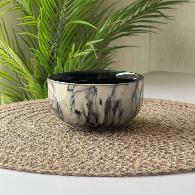 4.5 inch Single Serving Bowl ( Black Marble )