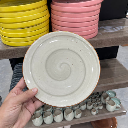 Leftover 8 inch Rimless Plate ( Grey Colorline )