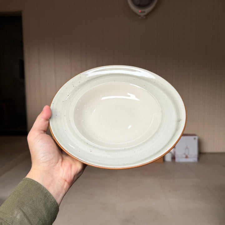 Leftover 9 inch Deep wide Plate ( Ash )
