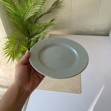Leftover 8 inch flat plate ( Grey Matte with Black Specks )