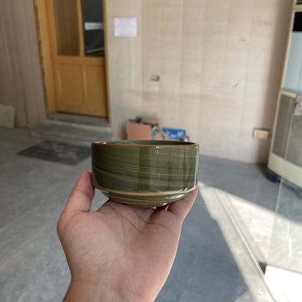 Leftover 4 inch soup Bowl ( Dark Green Colorline )
