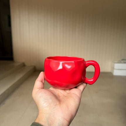 Leftover ( Irregular Shape ) Bubble Cup ( Ember Red ) ( 230 ml ) ( 1 piece )