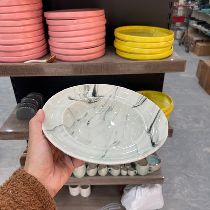 Leftover 9 inch Deep plate ( Black Marble )
