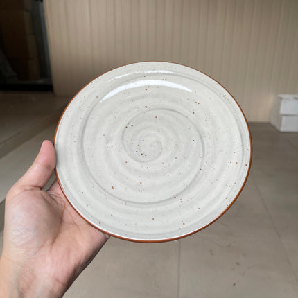 Leftover 7.5 inch Spiral Plate ( Grey colorline )