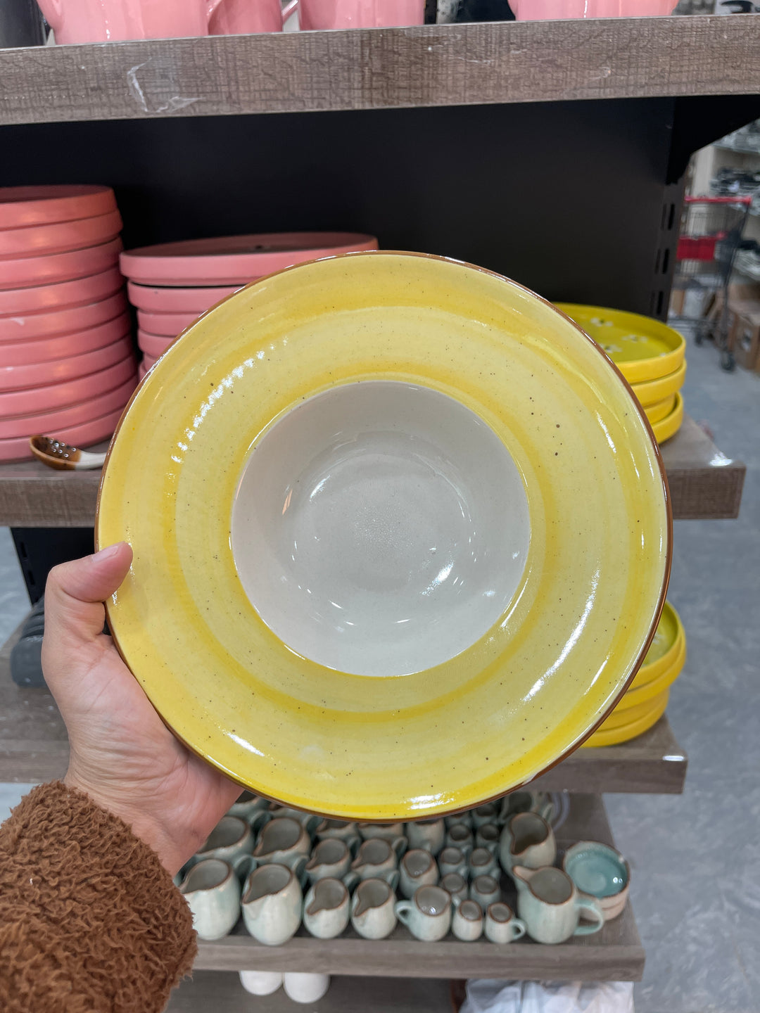 Leftover 9.5 inch Pasta Plate ( Yellow Colorline )