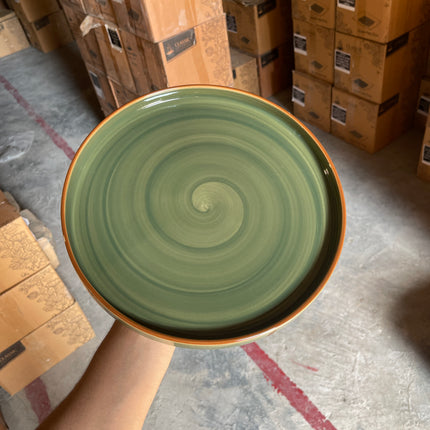 Leftover 10 inch Classic Plate ( Dark Green Colorline )