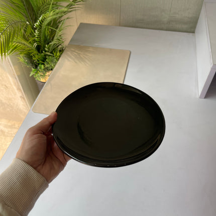Leftover 11 inch Rimless Rice Dish ( Glossy Black )