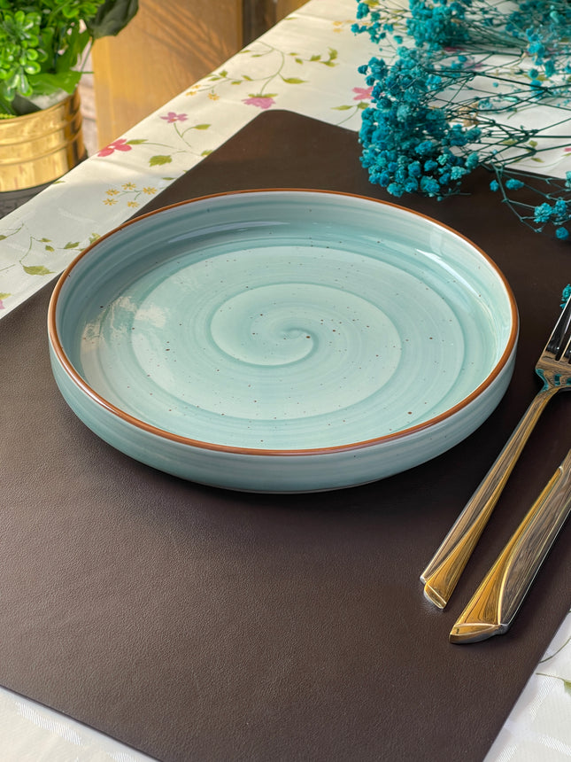 8 inch Classic Plate ( Teal Colorline )