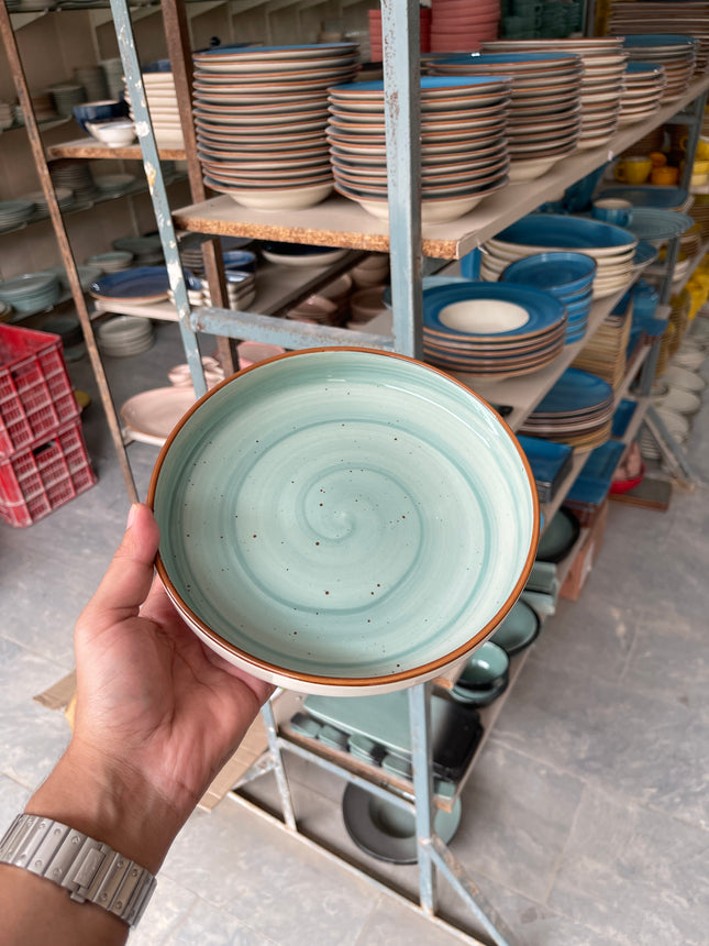 Leftover 8 inch Classic Bowl ( Teal Colorline )