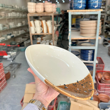 Leftover 11"x9" Triangular Platter ( Sandstorm Series )