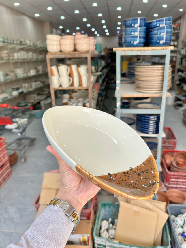 Leftover 11"x9" Triangular Platter ( Sandstorm Series )