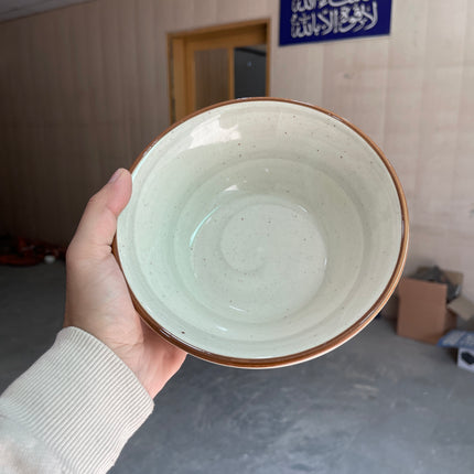 Leftover 7 inch V Shaped Bowl ( grey colorline )