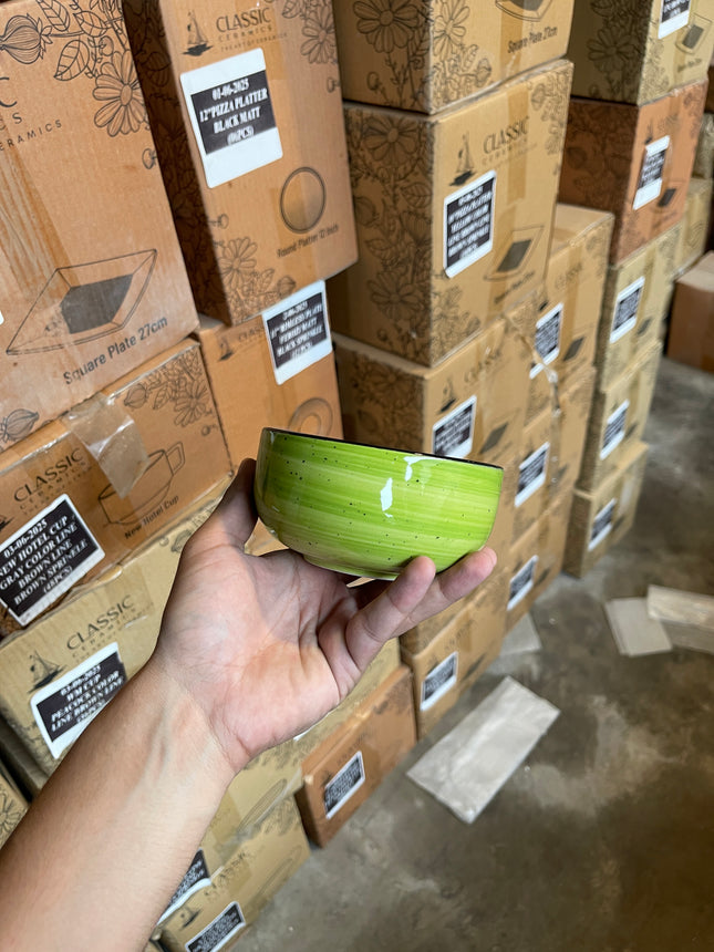 Leftover 5" Single Serving Bowl ( Lime Green Colorline )