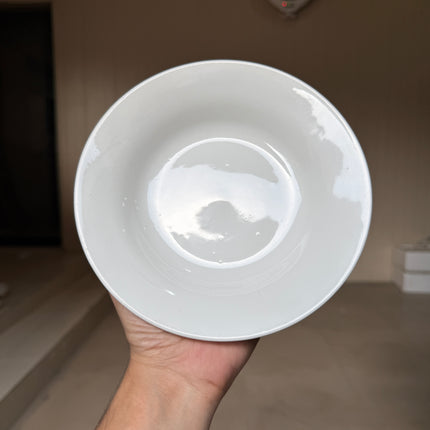 Leftover 7 inch Deep Gravy Plate ( Glossy White )