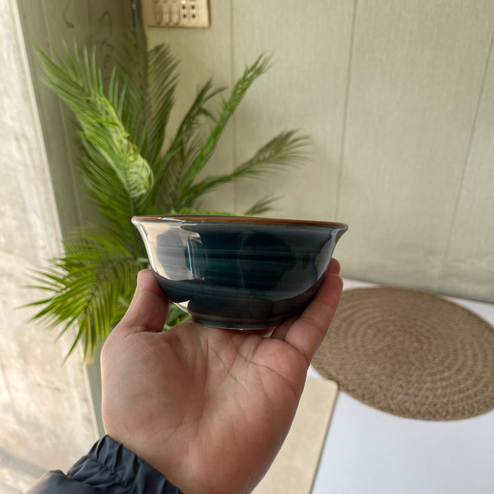 Leftover 4.5 inch raita bowl ( Peacock Green Colorline )