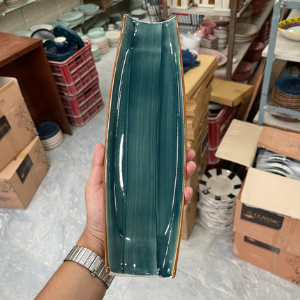 Leftover Curved Sushi Platter ( Peacock Green Colorline )