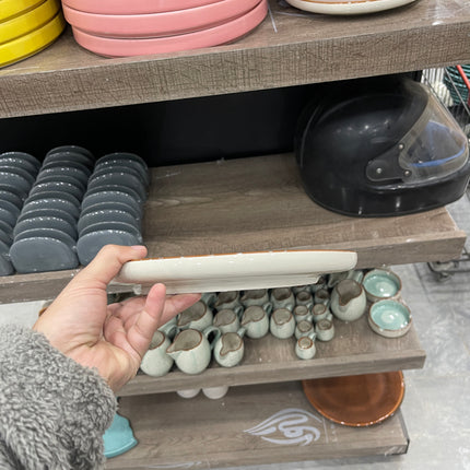Leftover 10 inch Lite Classic Plate ( Teal Colorline )