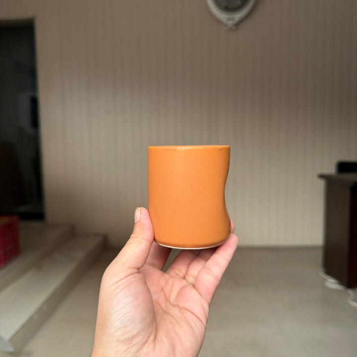 Leftover Dent Tumbler ( Terracotta Matte ) ( 170 ml )