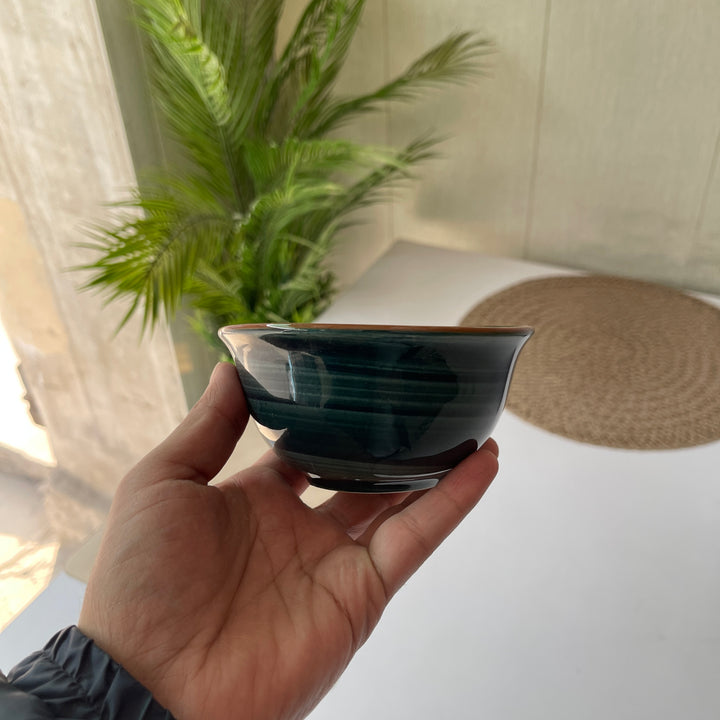 Leftover 4.5 inch raita bowl ( Peacock Green Colorline )