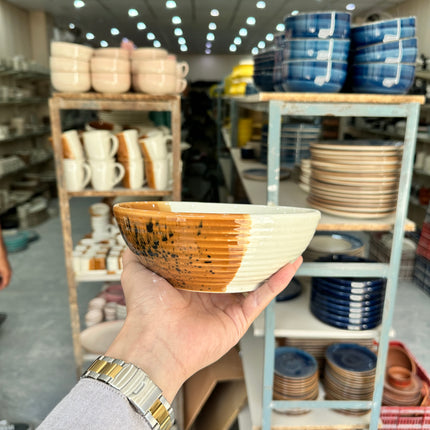 Leftover 7 inch Circular Bowl ( Sandstorm Series )