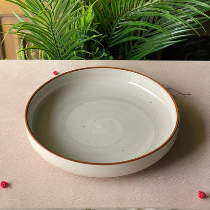 8 inch Deep Classic Plate ( Grey Colorline )