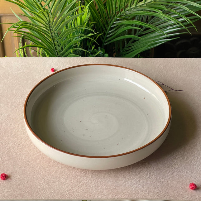 8 inch Deep Classic Plate ( Grey Colorline )